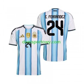 Koszulka Argentyna Enzo Fernandez 24 Domowe Koszulki Piłkarskie World Cup 2026 Krótki Rękaw